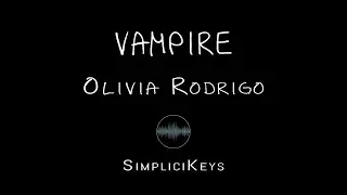 Olivia Rodrigo - vampire (Karaoke Piano)
