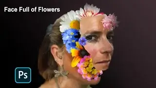 How to make a Face Full of Flowers, inspired by Marcelo Monreal, in Photoshop