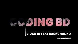 how to add Video In Text Background Using HTML And CSS only