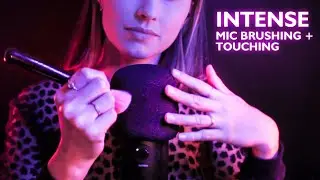 ASMR INTENSE MIC BRUSHING NO TALKING, ASMR BRUSHING SOUNDS, BRUSH MICROPHONE ASMR, ASMR 1 HOUR