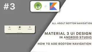 3. How To Add Material Bottom Navigation Bar In Android Studio Android App Development Using Kotlin