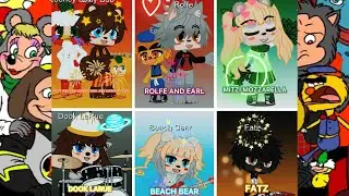Gacha Club-All the Rock Afire Explosion band members 