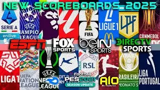 MegaScoreboard Pack MARCADORES 2025 Actualizados 100% TODOS LOS TORNEOS + LIGAS ADICIONALES / Pes 21