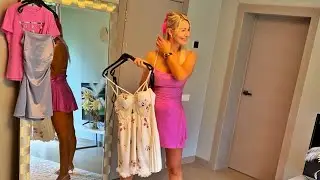 Fashion on the screen  - pink dress and top!  One question. That’s all. Write it below. @DivaAngel