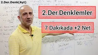 7 Dakikada 2. Dereceden Denklemler | +2 Net 
