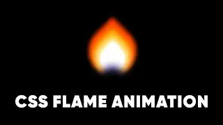 CSS Flame Animation | Realistic Fire Effect Html CSS