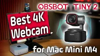 OBSBOT Tiny 2 ✅ BEST Webcam for Mac Mini M4! (Review)