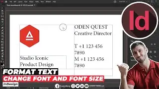 Change Font and Font Size in Adobe InDesign