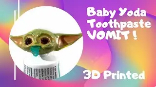 Baby Yoda (Grogu) from The Mandalorian toothpaste vomit 3D print