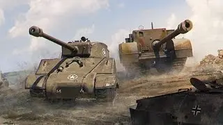 Обзор танка M4A3E2! Sherman Jumbo wot blitz