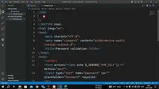 Form Validation PHP | Password Validation | HTML FORM VALIDATION  | PHP BACKEND |FORM  VALIDATION
