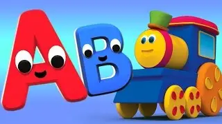 bob abjad kereta api | 3D Lagu untuk anak | Alphabet Songs | Rhymes For Kids | Bob Alphabet Train