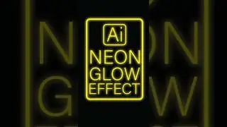 NEON glow effect 🌟😮 illustrator 