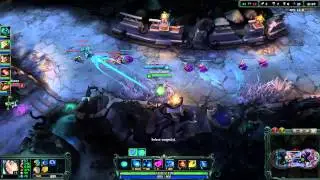 League of Legends Harrowing 2014 - 6v6 Hexakill Mode : Twisted Treeline Gamplay - Ahri #02
