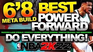 BEST POWER FORWARD BUILD 2K22 | COMPLETE BREAKDOWN GUIDE | BEST 6'8 BUILD