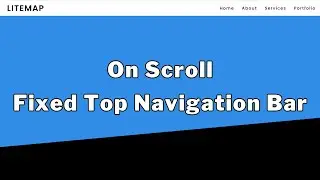 On Scroll Fixed Top Navigation Bar Using HTML, CSS and JS