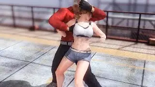 DOA 5 Tina amstrong mod denim short casual sportbra doa ryona