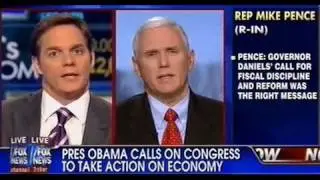 1-25-2012 - Pence Responds to the State of the Union Address on Fox News' "America's Newsroom"