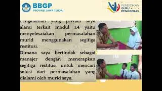 KONEKSI ANTAR MATERI MODUL 1,4 BUDAYA POSITIF CGP A.11-227 Kab. Karanganyar
