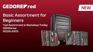 Workshop trolley with style | Tool Set GEDWorker 119-pieces R21562005 from GEDORE red