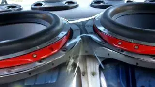 INSANE LOUD,Playing music dubbed  around 35 hz. shaking windows at Sinister Autosports shop