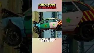 When In An Accident, Can A Balloon Act As An Airbag? #shorts