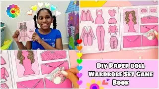DIY Paper Doll Wardrobe Set 🤩 ⭐ Quiet Book Made With Paper | FREE PRINTABLES | Kate Made Easy Crafts