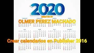 Calendarios en  Publisher