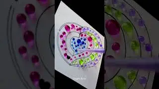 Heart Ćreative Satisfying Waterdrop Art #shorts #art #satisfying #shortsfeed