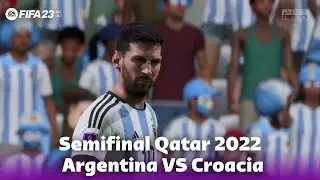 Simulación Semifinal Qatar 2022 | Argentina vs Croacia | FIFA 23