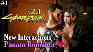 New Interaction of Panam Romance 💜 #1 Mirror (Version 1) - Cyberpunk 2077 v2.1