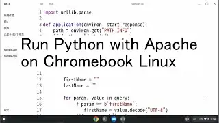 Run Python with Apache on Chromebook Linux