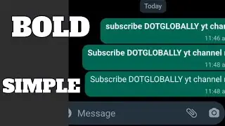How to Write WhatsApp Message in Bold Letters
