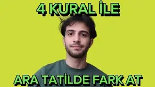 4 MADDE İLE ARA TATİLDE FARK AT ! | KOÇLUK PLANIM ! | #yks #yks2024 #tyt #ayt