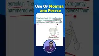 Use Of Mortar and Pestle