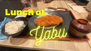 Lunch at Yabu SM Grand Central