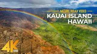 Incredible Nature of a Tropical Island in 4K UHD - Kauai Island - Hawaii Relaxation Film