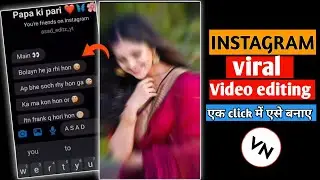Viral chat reel editing in vn app | just one click video editing #rinukeditz