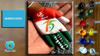 Indian flag painting on hand | 🇮🇳 art | independence day hand art | Happy independence Day