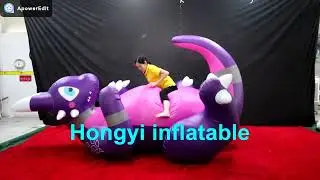 Hongyi purple inflatable dragon ride .Summer is Back.  So should means also Pool Toys ?!