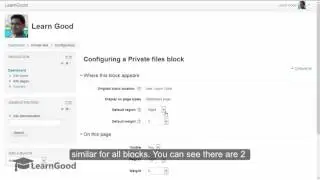 Moodle Administration Tutorial: Customize Blocks and Dashboards - Editing Block Settings