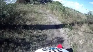 Pit bike riding