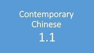 Contemporary Chinese 1 1