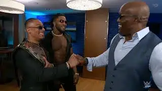 Bobby Lashley Meets with Carmelo Hayes & Trick Williams on WWE SmackDown (Jul. 21, 2023)
