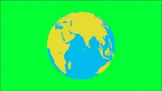 Earth green screen || Earth rotation animation green screen 