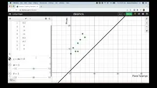 Create a Line of Best Fit and Residual Plot using Desmos