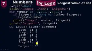 Use for loop to find the largest number of a list in Python - Python by 