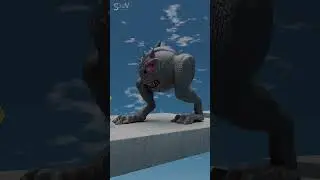 Pacman vs Reptile Monster 🦖🤪