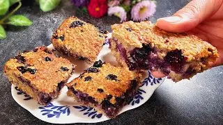 Amazing dessert for breakfast with 4 ingredients! No sugar, no flour, no egg!