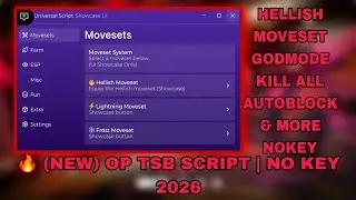 🔥 (NEW) OP TSB Script | Hellish Moveset, Godmode, Auto Block, Kill All (No Key 2026)
